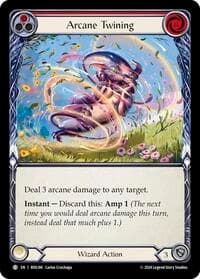 Arcane Twining (Red) - Rosetta - Flesh and Blood TCG card