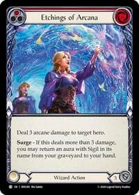 Etchings of Arcana (Red) - Rosetta - Flesh and Blood TCG card