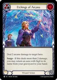 Etchings of Arcana (Yellow) - Rosetta - Flesh and Blood TCG card