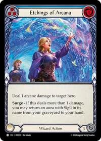 Etchings of Arcana (Blue) - Rosetta - Flesh and Blood TCG card