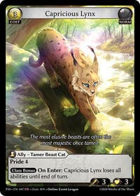 Capricious Lynx - Promotional Cards - Grand Archive TCG card