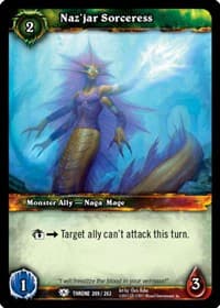 Naz'jar Sorceress - Throne of the Tides - WoW card