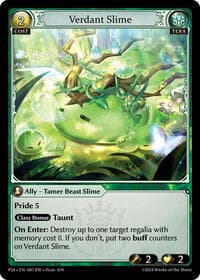 Verdant Slime - Promotional Cards - Grand Archive TCG card