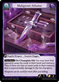 Malignant Athame - Promotional Cards - Grand Archive TCG card