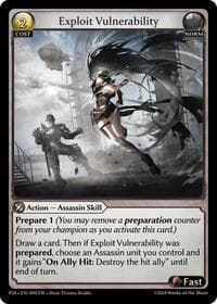 Exploit Vulnerability - Promotional Cards - Grand Archive TCG card