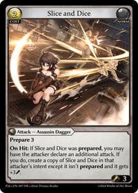 Slice and Dice - Promotional Cards - Grand Archive TCG card