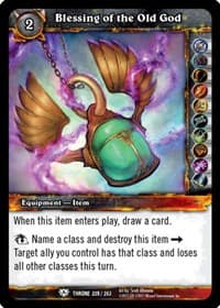 Blessing of the Old God - Throne of the Tides - WoW card