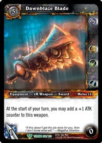 Dawnblaze Blade - Throne of the Tides - WoW card