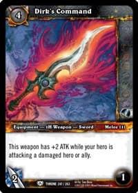 Dirk's Command - Throne of the Tides - WoW card