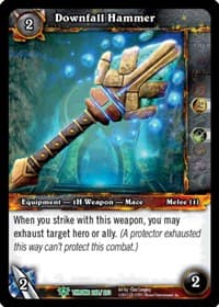 Downfall Hammer - Throne of the Tides - WoW card