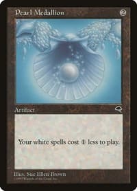Pearl Medallion - Tempest - Magic: The Gathering card