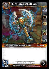 Lightning Whelk Axe - Throne of the Tides - WoW card