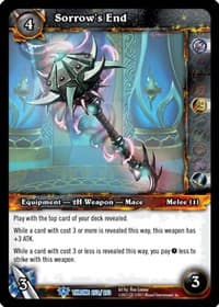 Sorrow's End - Throne of the Tides - WoW card
