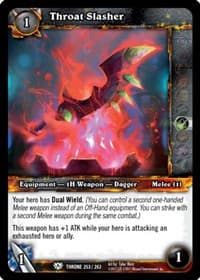 Throat Slasher - Throne of the Tides - WoW card