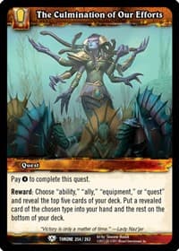 The Culmination of Our Efforts - Throne of the Tides - WoW card