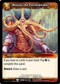 Rescue the Earthspeaker! - Throne of the Tides - WoW card