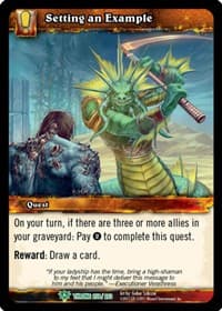 Setting an Example - Throne of the Tides - WoW card