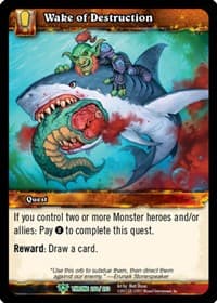 Wake of Destruction - Throne of the Tides - WoW card