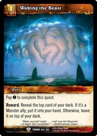 Waking the Beast - Throne of the Tides - WoW card