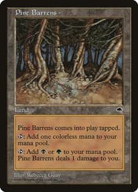 Pine Barrens - Tempest - Magic: The Gathering card