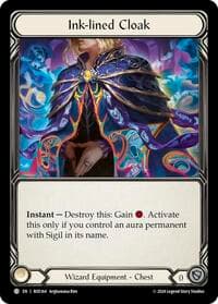 Ink-lined Cloak - Rosetta - Flesh and Blood TCG card