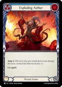 Exploding Aether (Blue) - Rosetta - Flesh and Blood TCG card
