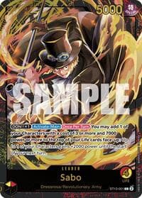 Sabo (Premium Card Collection -Leader Collection-) - One Piece Promotion Cards - One Piece Card Game card