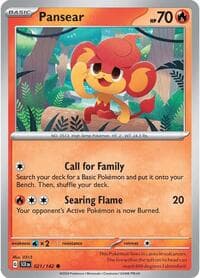 Pansear - SV07: Stellar Crown - Pokemon card