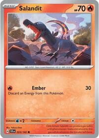 Salandit - SV07: Stellar Crown - Pokemon card