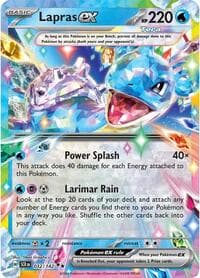 Lapras ex - SV07: Stellar Crown - Pokemon card