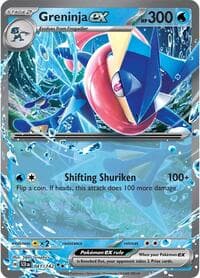 Greninja ex - SV07: Stellar Crown - Pokemon card