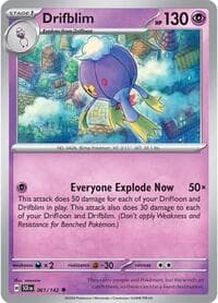 Drifblim - SV07: Stellar Crown - Pokemon card