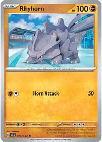 Rhyhorn - SV07: Stellar Crown - Pokemon card