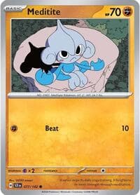 Meditite - SV07: Stellar Crown - Pokemon card