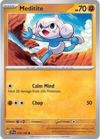 Meditite - SV07: Stellar Crown - Pokemon card