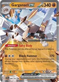 Garganacl ex - SV07: Stellar Crown - Pokemon card