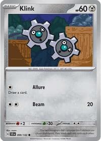 Klink - SV07: Stellar Crown - Pokemon card