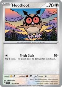 Hoothoot - SV07: Stellar Crown - Pokemon card