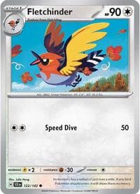 Fletchinder - SV07: Stellar Crown - Pokemon card