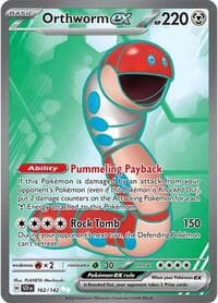 Orthworm ex - SV07: Stellar Crown - Pokemon card