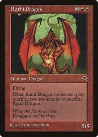 Rathi Dragon - Tempest - Magic: The Gathering card