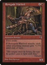 Renegade Warlord - Tempest - Magic: The Gathering card
