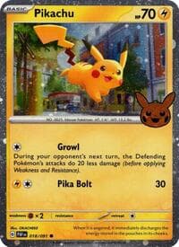 Pikachu - 018/091 (Cosmos Holo) - Trick or Trade BOOster Bundle 2024 - Pokemon card