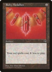 Ruby Medallion - Tempest - Magic: The Gathering card