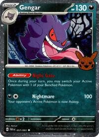 Gengar (Cosmos Holo) - Trick or Trade BOOster Bundle 2024 - Pokemon card