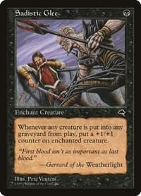 Sadistic Glee - Tempest - Magic: The Gathering card