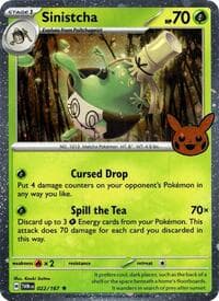 Sinistcha (Cosmos Holo) - Trick or Trade BOOster Bundle 2024 - Pokemon card