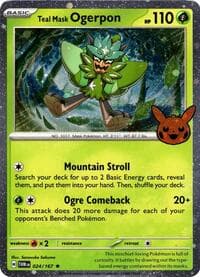 Teal Mask Ogerpon (Cosmos Holo) - Trick or Trade BOOster Bundle 2024 - Pokemon card