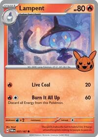 Lampent - Trick or Trade BOOster Bundle 2024 - Pokemon card