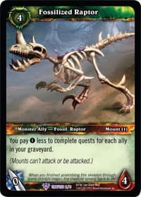 Fossilized Raptor - CRP - WoW card